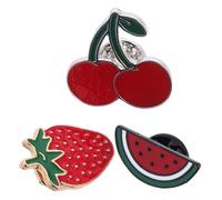 ifundom Pastèque, Fraise, Cerise, Accessoires Légers pour Paquet, Épingle à Poitrine Colorée, pour Vêtements, Paquet à Dos et Chapeaux, Style Féminin Polyvalent