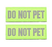 ifundom Patch Réfléchissant en Nylon Adhésif pour Chien D'assistance, 2 Pièces, Étiquette Amovible Verte, Accessoire de Harnais pour Sécurité Publique
