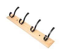 ifundom Patère de Porte en Acier Inoxydable et Bois, Crochet Mural sans Perçage, Crochet de Rangement pour Suspendre Vêtements et Chapeaux, Ensemble 1 Set, Gain de Place Plusieurs styles