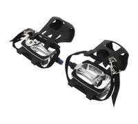 ifundom Pédales Plates de Vélo D’Appartement Antidérapantes 1/2 en Plastique Noir, 2 Pièces, Accessoires Compatibles Universels pour Cyclisme Indoor et Entraînement Fitness