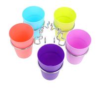 ifundom Pegboard Hooks Cup Storage Racks Mug Pegboard Organizers, 5 Sets, Iron, Round, 260ml, Easy to Wipe Clean, Home Organizing, Lightweight Couleur Aléatoire
