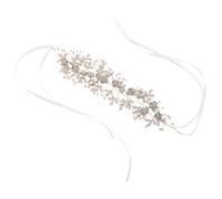 ifundom Peigne à Cheveux Fleuris en Alliage Doré pour Mariée - Accessoire Floral Bohème Étincelant - Ornement de Tête pour Chignon Bandeau Mariage et Demoiselle D’Honneur