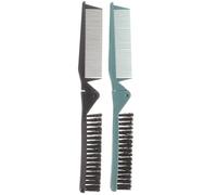 ifundom Peigne Pliant Double Usage pour Cheveux et Cuir Chevelu, Lot de 2 Pièces en Pp et Abs, Léger et Portable pour Coiffure, Massage Doux et Démêlage