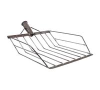 ifundom Pelle à Ramasse-Crottes en Acier Inoxydable Compatible Poignées, Tamisage, Outil Agricole Robuste pour Jardinage et Récolte Rapide