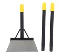 ifundom Pelle Plate de Jardin Multifonction Manche Réglable 127 CM Lame Tranchante en Métal Robuste Grattoir à Glace et Désherbeur à Long Manche pour Pelouse Allées et Déneigement