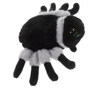 ifundom Peluche Araignée Décorative Noire Halloween Peluche Doux en Polyester Taille Moyenne 25 Cm Lavable pour Canapé et Chambre Accessoire Effrayant Halloween