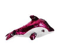 ifundom Peluche Dauphin à Paillettes Parure De Dauphin Peluche en en en Portable Poupée en Animal en Coton PP Rosy