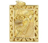ifundom Pendentif Tigre en Laiton Style Chinois Breloque Suspendue Zodiaque Tigre Décoration Artisanale Vintage Petit Pendentif pour Collier et Porte-Clés Accessoire Décoratif