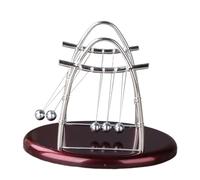 ifundom Pendule de Newton Petit Modèle, à Cinq en Matériau, Décoration Bureau et Maison, Éducatif pour Apprentissage Dynamique et Équilibre, Présent Scientifique Garçon et Filles