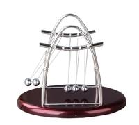 ifundom Pendule Newton Cinétique Grand Format Modèle Éducatif Cinq Balles pour Bureau et Décoration Scientifique pour Apprentissage Dynamique et Équilibre Énergétique
