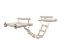ifundom Perchoir pour Perroquet Domestique en Bois Résistant à l'usure Support Compact pour Oiseaux, Pratique pour Renforcer la Force Debout, pour Cage Intérieure