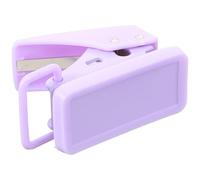 ifundom Perforatrice Manuelle pour Papier Violet en Abs, Perforateur Trou Solide pour Feuilles Mobiles, Cartes Plastiques Fines et Carton, Outil de Reliure Pratique pour Bureau, École