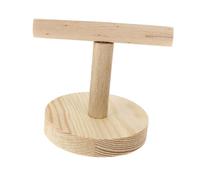 ifundom Perroquet perrutiques Perruche Rester pour Perche Petit Oiseau Mordant Accessoire Cage Perroquet perchoir d'oiseau perchoir à Oiseaux Debout Oiseaux Bois Kaki