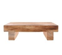 ifundom Petit Marchepied en Bois de Paulownia B, Tabouret Compact Antidérapant pour Bureau et Maison, Repose-Pieds Ergonomique pour Seniors, Usage Intérieur et Extérieur