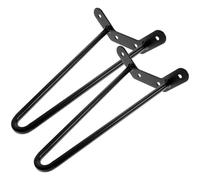 ifundom Pieds de Table en Fer Noir 2pcs Hauteur 25cm pour Table Basse Faciles à Utiliser Production de Précision pour Meubles Variés
