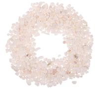 ifundom Pierres Blanches Décoratives Naturelles pour Aquarium et Jardin, Surface Lisse sans Bords Rugueux, Pierre Élégante pour Projets D'artisanat et Allées, Paquet 1 Unité