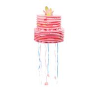 ifundom Piñata Mini à Tirer en Papier Pliable Rose, Boîte Présent Suspendue 1 Pc, Décoration et Jeu pour Fête D’anniversaire Garçon et Filles, Accessoire Ludique pour Festival