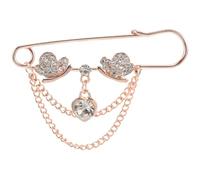 ifundom Pince à Pull Femme Cristaux Artificiels, Épingle de Sûreté Métallique pour Cardigan et Châle, Accessoire Décoratif pour Vêtements, Clip Léger pour Foulard et Robe, Usage