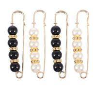 ifundom Pince De Sûreté Pour Vêtements Perles 4 Pièces, Clip De Sécurité Châle Ajustable, Accessoire Mode Femme, Usage Quotidien Et Occasions Spéciales, Design Fin Et Léger