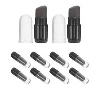 ifundom Pinceau à Lèvres Réutilisable 10 Pièces en Silicone avec Tête Ronde et Capuchon Léger et Compact, pour Maquillage en Déplacement et Soin des Lèvres