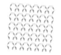 ifundom Pinces pour Tubes LED en Acier Inoxydable Fixation Stable pour Tubes Lumineux T9 Lot de 50 Clips pour Montage Solide D'ampoules LED, Usage Intérieur Et Installation Facile