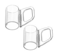 ifundom Pinces Transparentes pour Store Enrouleur Lot de 2 sans Cordon Poignées en Plastique et Supports sans Percage pour Installation Rapide Fenêtre