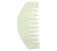 ifundom Planche de Massage Tête de Jade Naturelle Peigne de Soin pour Cheveux et Chevelu Masseur Corporel