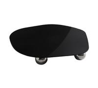 ifundom Plateau en Acrylique Noir pour Chandelier et Aromathérapie Forme Irrégulière, Support de Rangement pour Bureau et Plaque de Fond Photographique