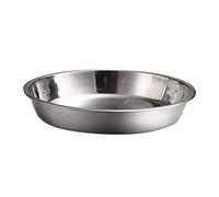 ifundom Plateau Rond Plat Non Magnétique En Acier Inoxydable Plat Portable Plateau À Fruits Moule À Gâteau ()