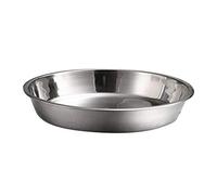 ifundom Plateau Rond Plat Non Magnétique En Acier Inoxydable Plat Portable Plateau À Fruits Moule À Gâteau (26 Cm)