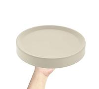 ifundom Plateau Roulant pour Plantes Bac de Récupération Chariot Rond pour Pot de Fleurs Support Mobile pour Jardinières d'Extérieur Socle à roulettes pour Plantes