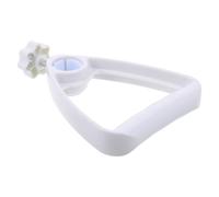 ifundom Poignée de fixation en plastique blanc pour pied de perfusion 25/30 mm, accessoire pour perfusion intraveineuse, adaptée aux soins à domicile et hôpitaux
