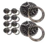 ifundom Poignées de Meuble Design Rétro Tête de Dragon en Alliage de Zinc Robustes et Résistantes Lot de 10 pour Meubles et Portes D'armoire Décor Maison