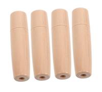 ifundom Poignées en Bois Verni Lot de 4 pour Barbecue Manches Ergonomiques 8,8x2,3 Cm Utilisables Brosses et Pelles Ustensiles la Cuisine Outdoor