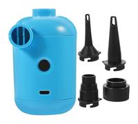 ifundom Pompe de Gonflage Électrique Portable en PVC Bleu pour Jouets de Piscine et Objets Gonflables Fonction de Gonflage Rapide, pour Fêtes en Plein Air