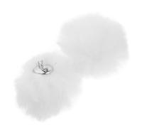 ifundom Pompons Décoratifs Amovibles pour Chaussures, Lot de 2 Clips en Fausse Fourrure, Accessoires Peluche pour Personnaliser Vos Souliers Femme 7 CM
