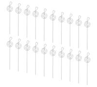 ifundom Porte-cartes Réutilisable Forme de Note de Musique 60pcs Argenté Support Élégant et Polyvalent pour Restaurant et Conférences pour Notes et Photos