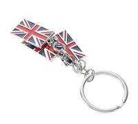 ifundom Porte-clés Flag Alliage de Zinc Compact et Portable avec Breloque Voiture Vintage Décoration Britannique pour Clés et Sacs Cadeau pour Amateurs de Culture Anglaise