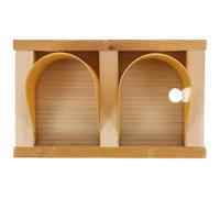 ifundom Porte d'Entrée Double en Bois et ABS pour Pigeonniers, Accessoire pour Cages à Pigeons Voyageurs, Fournitures Colombophiles, Adapté aux Cages Volières Européennes