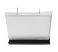 ifundom Porte-menus en Plastique, Support à Feuillets pour Table et Bureau | Design Moderne et Soigné, Remplacement Facile du Contenu, Format Compact pour Comptoir, Usage Professionnel