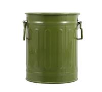 ifundom Porte-Stylo de Bureau Créatif en Fer Vert Militaire Seau en Métal Cylindrique Multifonction 1 Pièce Rangement pour Crayons et Pot de Fleurs Accessoire Bureau pour Maison