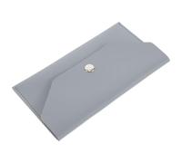 ifundom Portefeuille Porte-Cartes en Cuir PU Multifonctionnel Petit Format pour Femmes, Portefeuille Long Bleu Ciel Compact pour Billets et Argenté Liquide, Accessoire Portable pour Usage