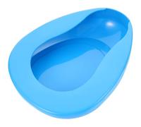 ifundom Pot de Chambre Robuste et Incassable Portable en Plastique Bleu Accessoire pour Lit D'hôpital Adapté aux Personnes Âgées et Garçon et Filles en Chambre