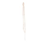 ifundom Pot De Fleurs Suspendu en Perles De Bois Panier Suspendu Pots De Fleurs Suspendus Jardinière Suspension pour Plantes en Macramé Tissé Support Décoratif pour Plantes