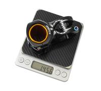 ifundom Potence Courte Alliage Aluminium Léger pour Vélo VTT et Route Rehausseur de Guidon Creux Finition Électrolytique Noire Adaptée Au Cross-Country et Usage Quotidien