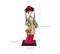 ifundom Poupée Chinoise Traditionnelle Hanfu Artisanale pour Collection et Décoration du Nouvel an Chinois Figurine Culturelle Beijing Costume Ancien Objet Art