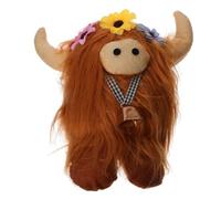 ifundom Poupée Vache Peluche Douce et Adorable Déco Fourrure Apaisante Cadeau et Accessoire Décoratif pour Adolescents