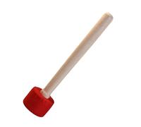 ifundom pour Bol Chantant Tibétain Rouge Petit Manche Résistant Mallet Pratique pour et Relaxation Surface Lisse Rayure et Facile à Entretenir