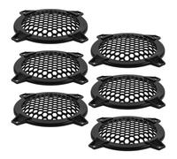 ifundom Protection d'enceinte en Maille, Cache Haut-Parleur à Faire soi-même, Grille Audio en Plastique, Lot de 6, Ronde, Accessoire pour Audio Devices, Protection Robuste
