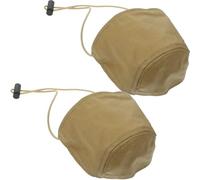 ifundom Protège-talons et Corde Élastique Boucle Danseuse en Tissu Résistant à L'usure Lot de 2 Pièces Couleur Kaki de Chaussure pour Conduite